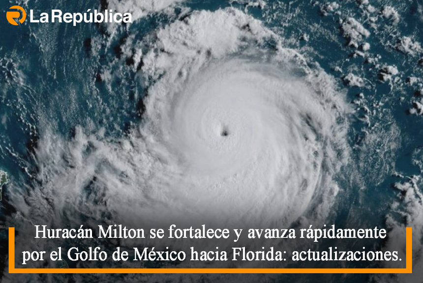 Huracán Milton se fortalece y avanza rápidamente por el Golfo de México hacia Florida: actualizaciones. - Cover Image